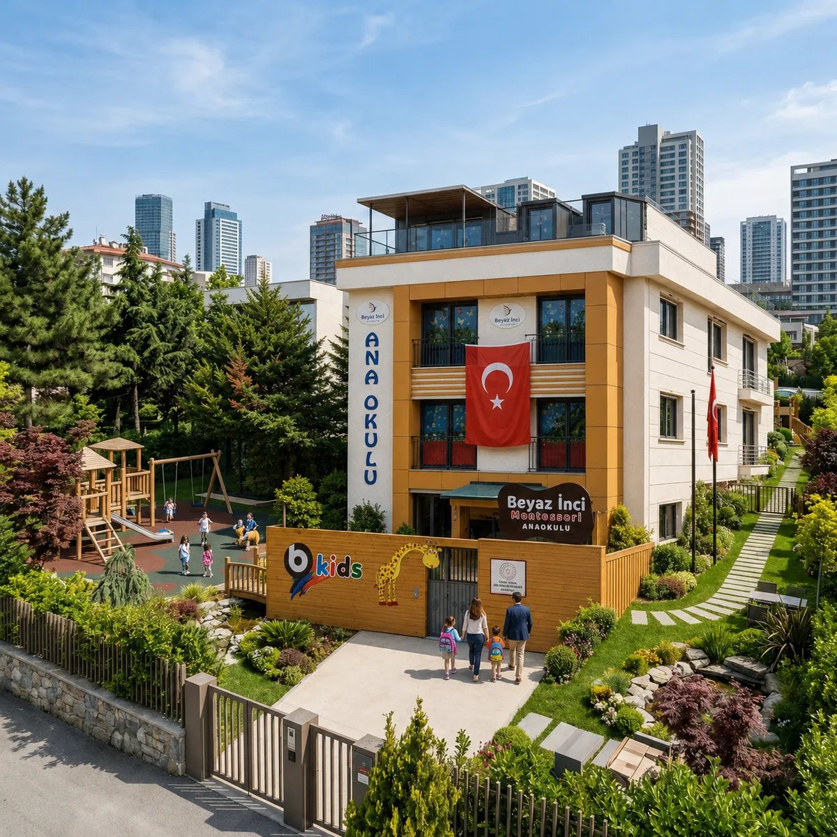 Beyaz İnci Anaokulu Binamız ve Bahçemiz
